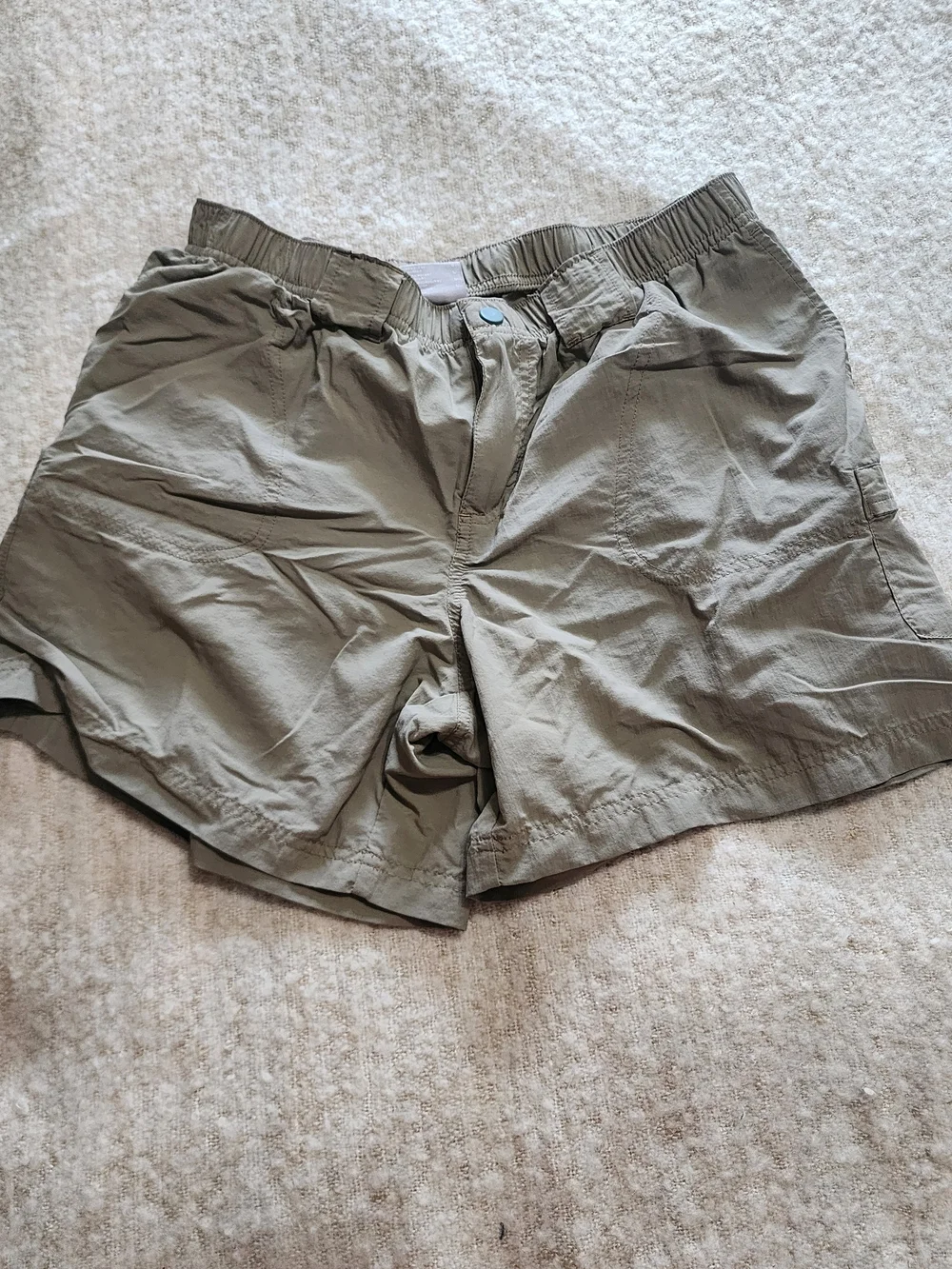 Columbia Sage Green Nylon Utility Hiking Shorts Women's Size [L] Lightweight